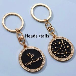 Capricorn sign keychain